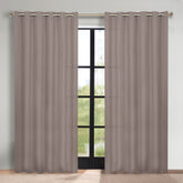 Classic Modern Solid Room Darkening Blackout Curtain Panels, Set of 2